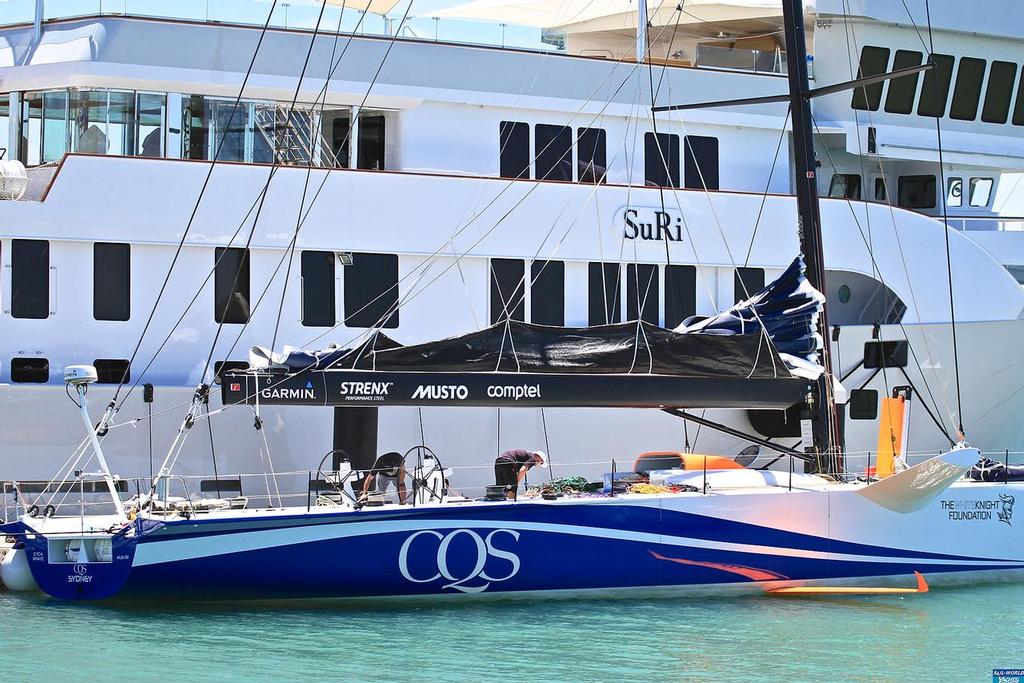 Stern area - CQS - on the dock - November 22,2016 © Richard Gladwell www.photosport.co.nz